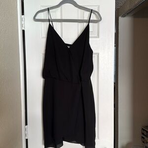 Naked Zebra Black Wrap Dress NWT